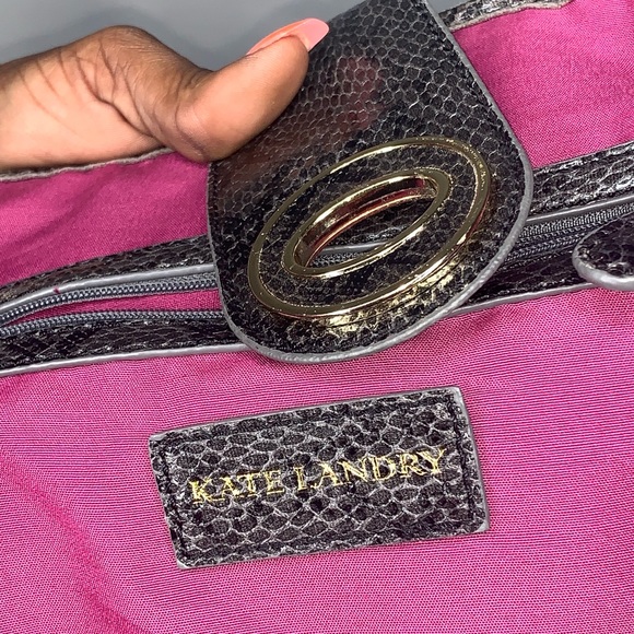 Kate Landry Python Textured Oversized Tote - Picture 10 of 10